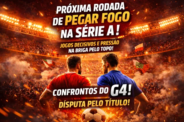 CAMPEONATO BRASILEIRO SÉRIE A - Próxima rodada da Série A promete jogos decisivos e pressão máxima na briga pelo topo!